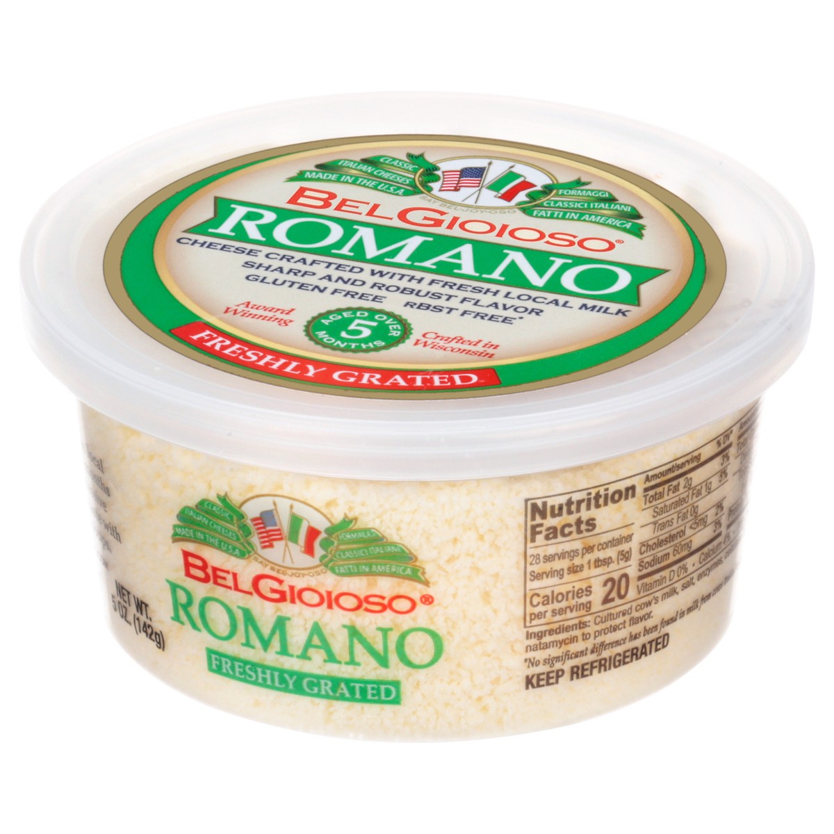 slide 3 of 12, BelGioioso Freshly Grated Romano Cheese 5 oz, 5 oz