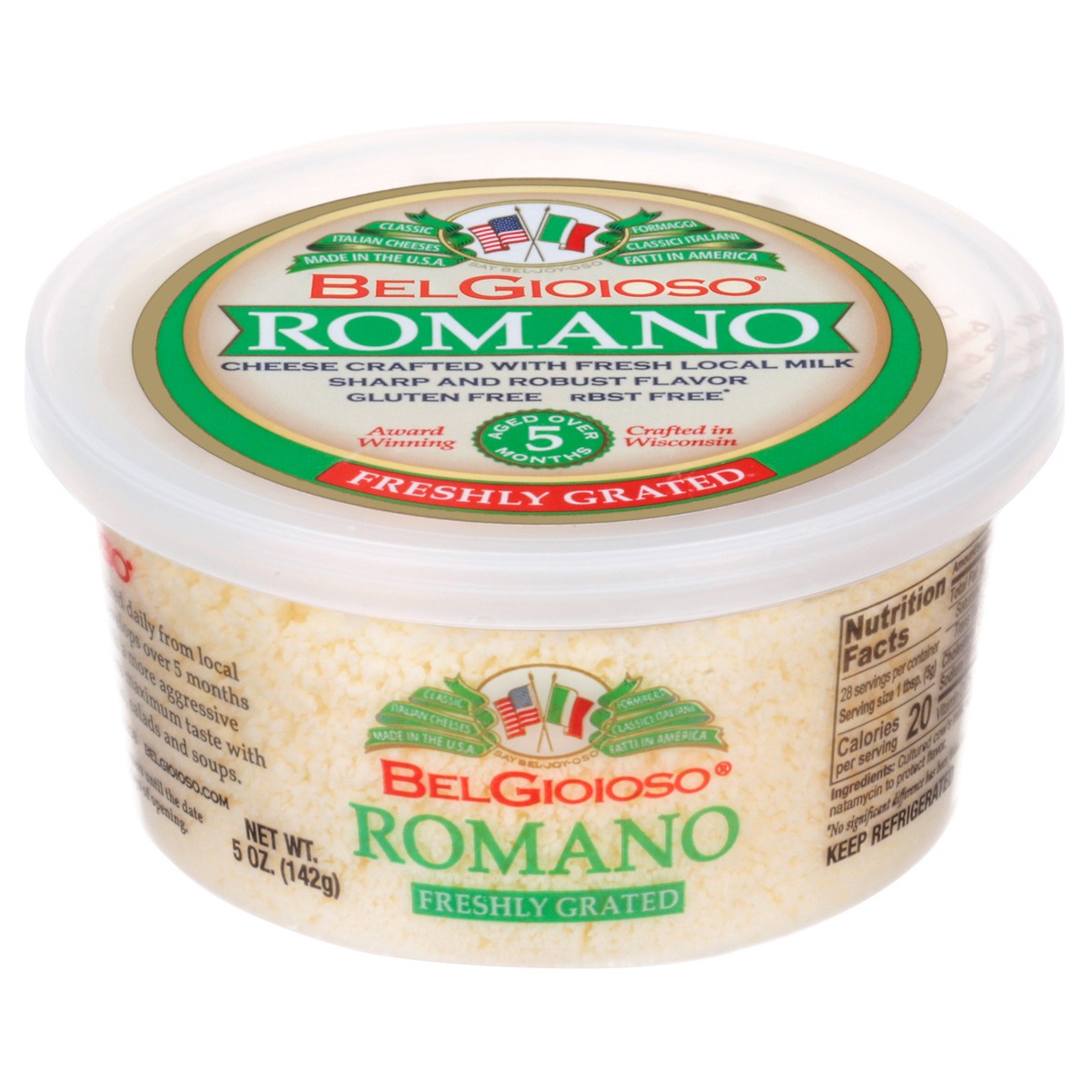 slide 1 of 12, BelGioioso Freshly Grated Romano Cheese 5 oz, 5 oz