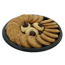 Bakery Holiday Cookie Tray with Thumbprint Cookies