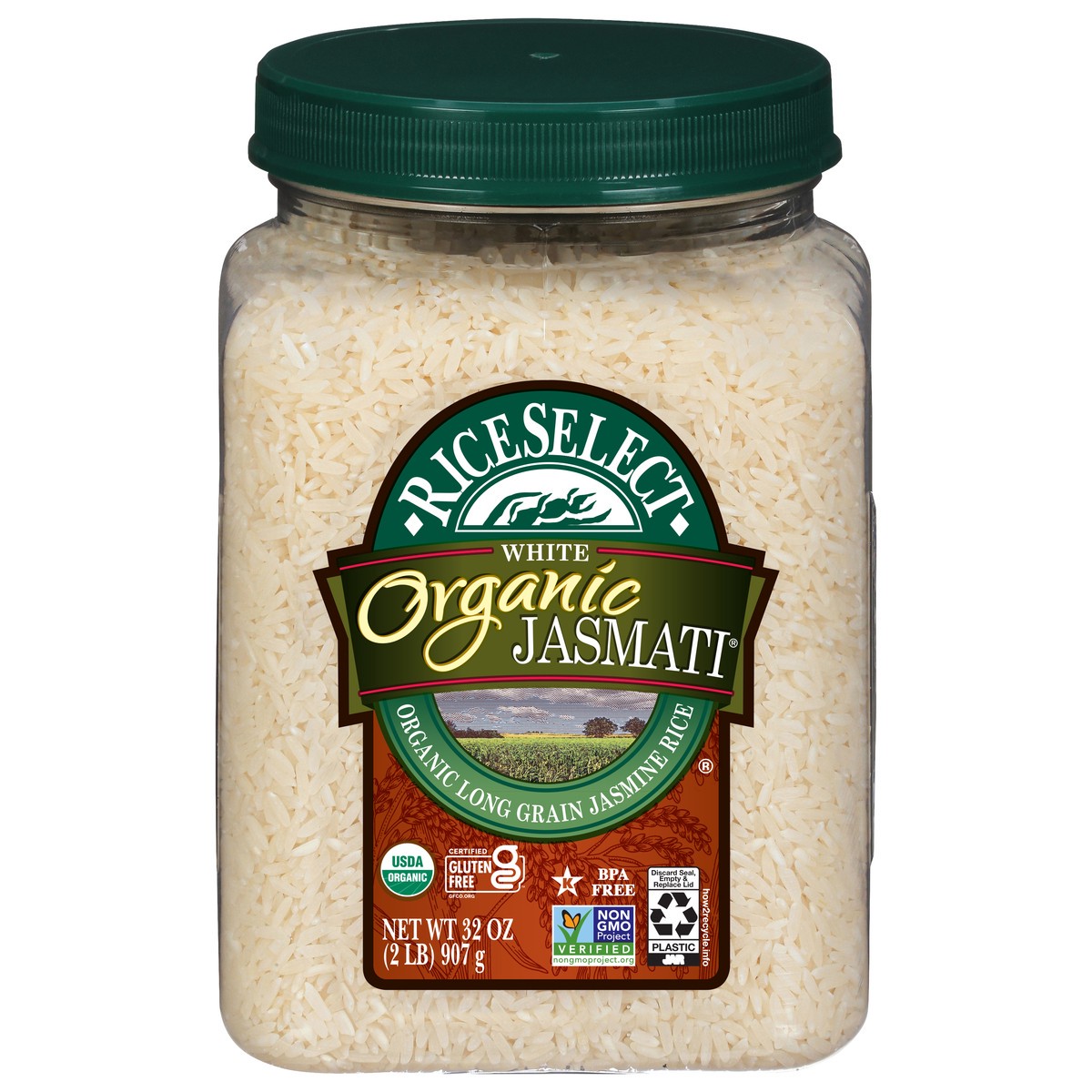 slide 1 of 10, RiceSelect Texmati Organic Rice - Jasmati, 36 oz