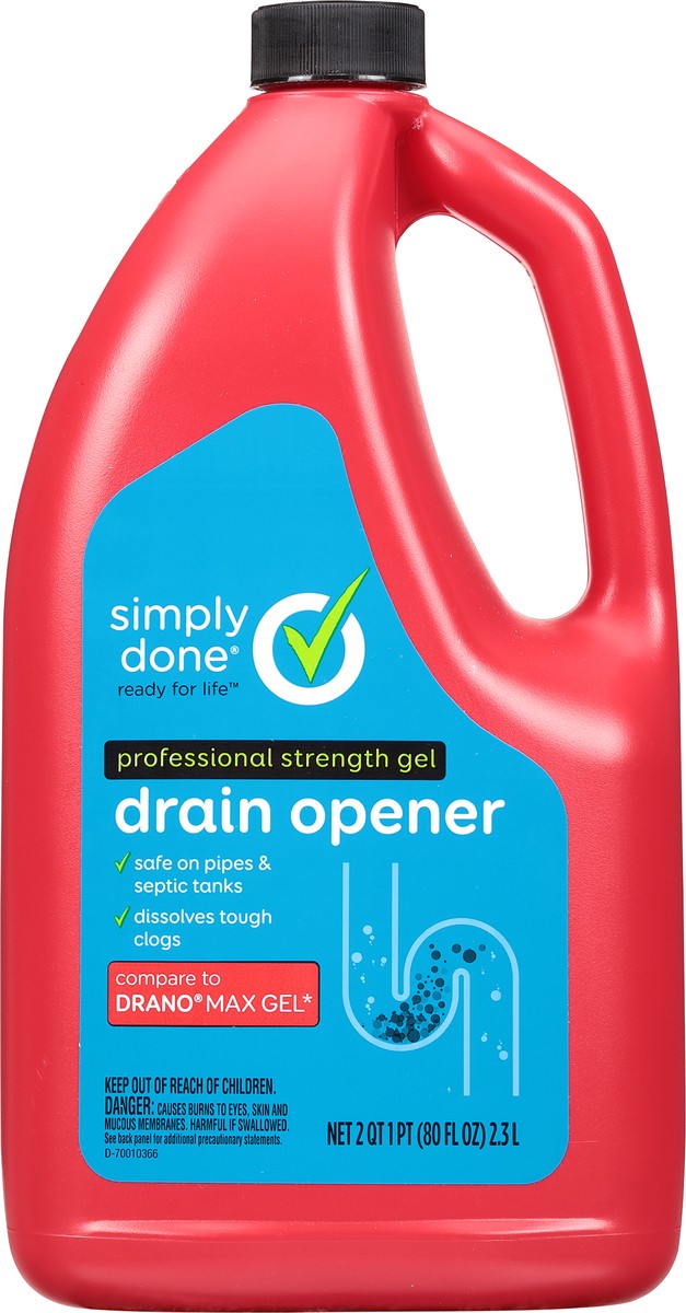 slide 9 of 9, Simply Done Professional Strength Gel Drain Opener 80 fl oz, 80 fl oz