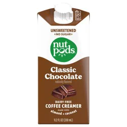 nutpods Unsweetened Chocolate Coffee Creamer, dairy-free
