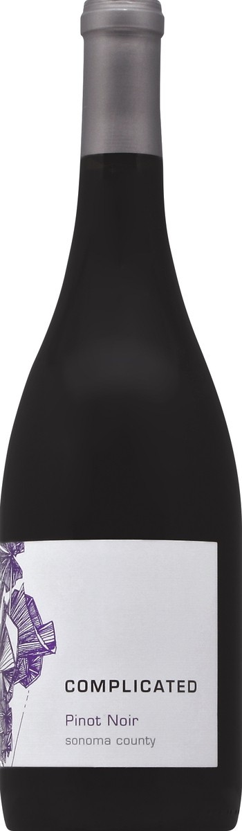 slide 1 of 1, Complicated Pinot Noir Red Wine, 750mL Wine Bottle, 750 ml