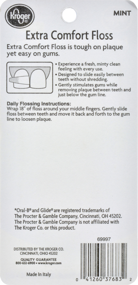 slide 2 of 2, Kroger Extra Comfort Mint Floss, 2 ct; 43.7 yd