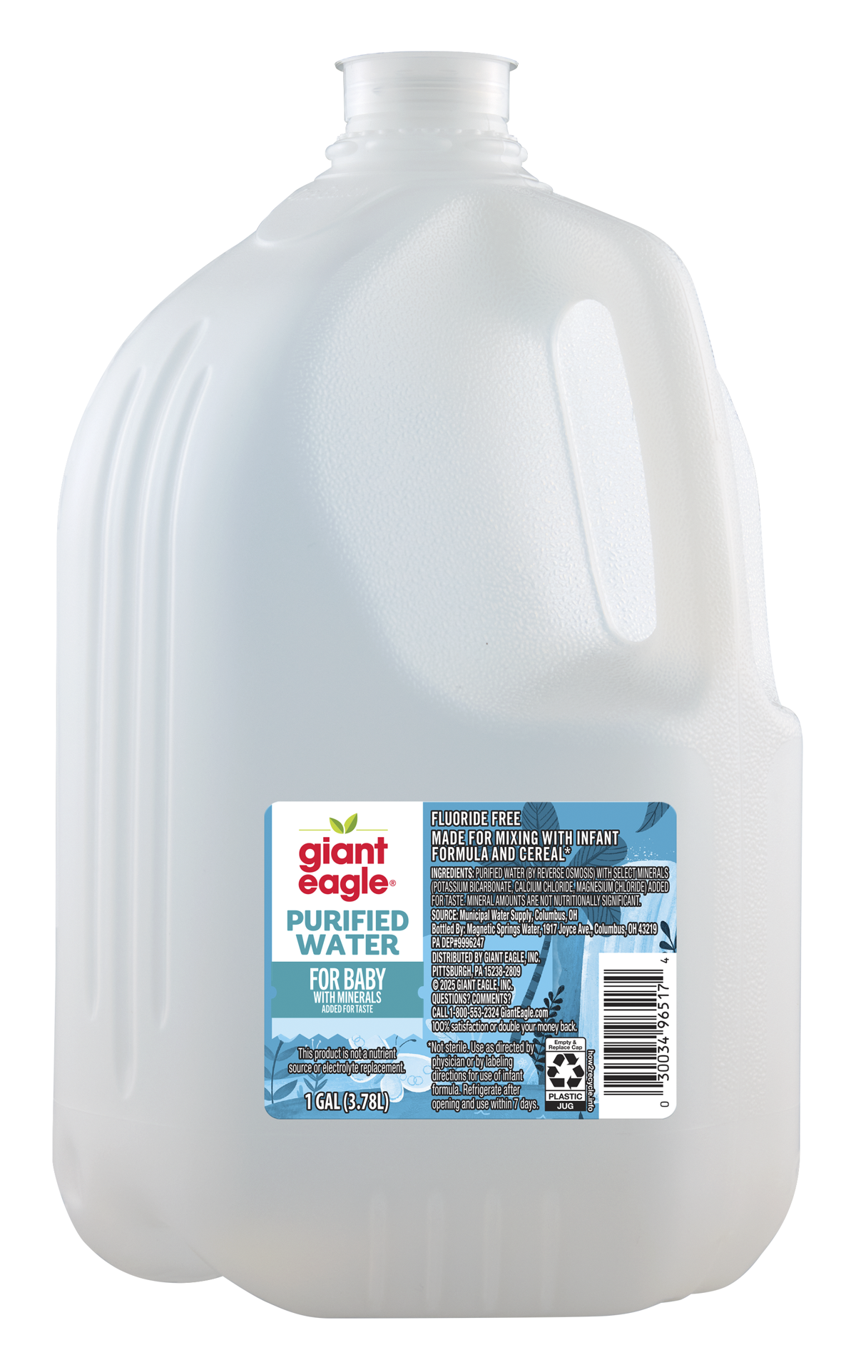 slide 1 of 1, Ge Baby Water W Minerals 3pk, 1 gal