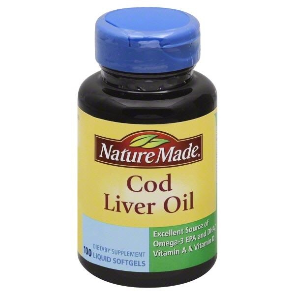 slide 1 of 1, Nature Made Dietary Supplement - Cod Liver Oil, 100 ct