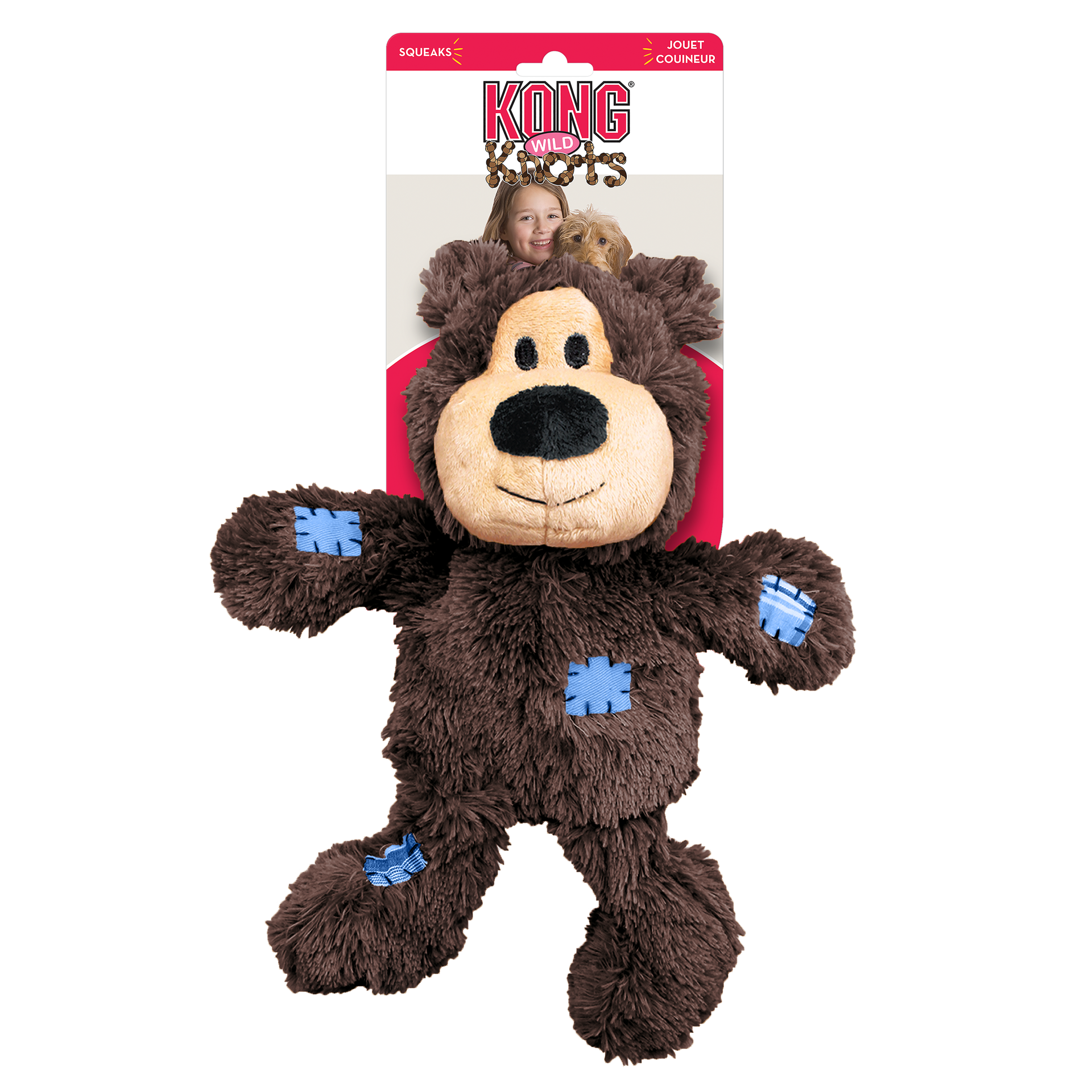 slide 4 of 4, KONG Wild Knots Bear Assorted XL, 1 ct