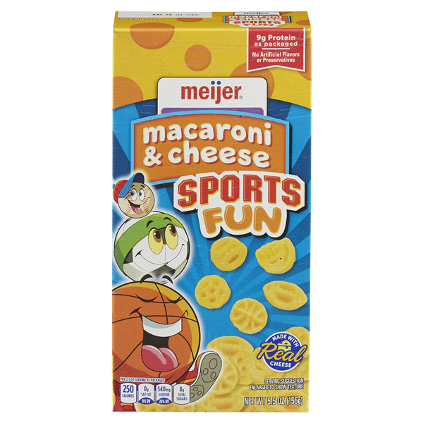 slide 1 of 4, Meijer Mac & Cheese Sports, 5.5 oz