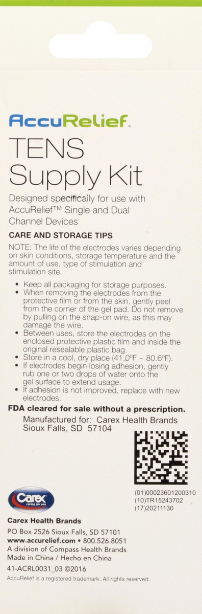 slide 8 of 8, AccuRelief Universal Supply Kit, 1 ct
