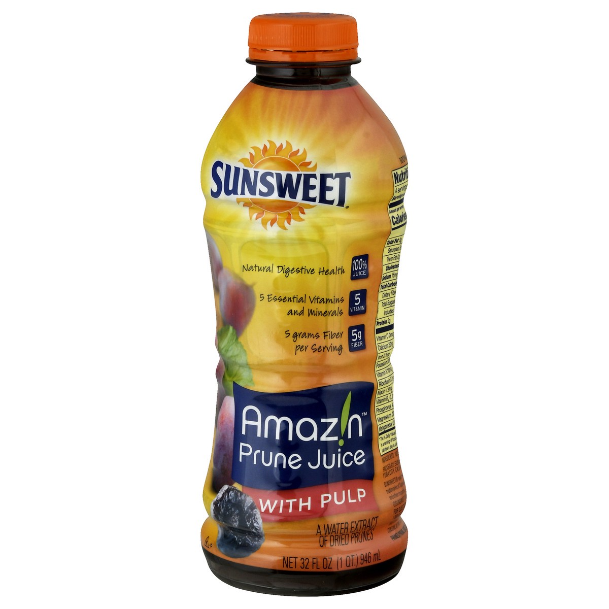 slide 9 of 12, Sunsweet 100% Juice, Amaz!N, Prune, With Pulp - 32 oz, 32 oz