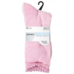 Infini Rtc Women Multicolor Lattice Crew Socks Pack - 3 Count