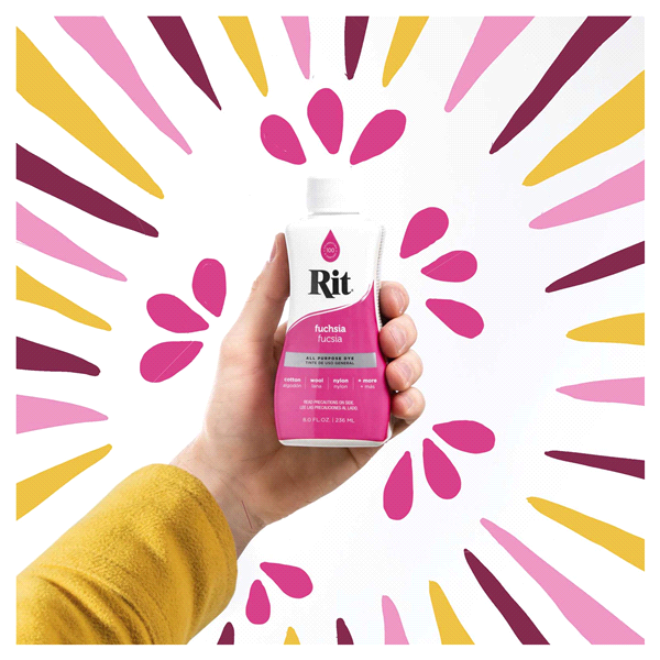 slide 8 of 29, Rit All Purpose Liquid Dye, Fuchsia, 8 fl oz