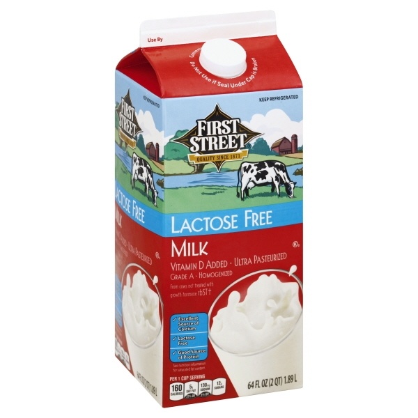 slide 1 of 1, First Street Lactose Free Milk, 4 oz