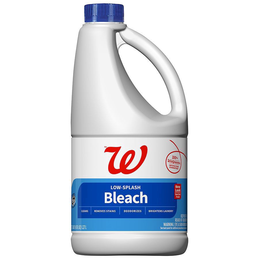 slide 1 of 2, Walgreens Low-Splash Bleach Regular, No Scent, 43oz, 43 fl oz