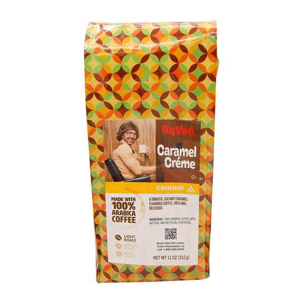 slide 1 of 1, Hy-vee Light Caramel Creme Ground 100% Arabica Coffee - 11 oz, 11 oz