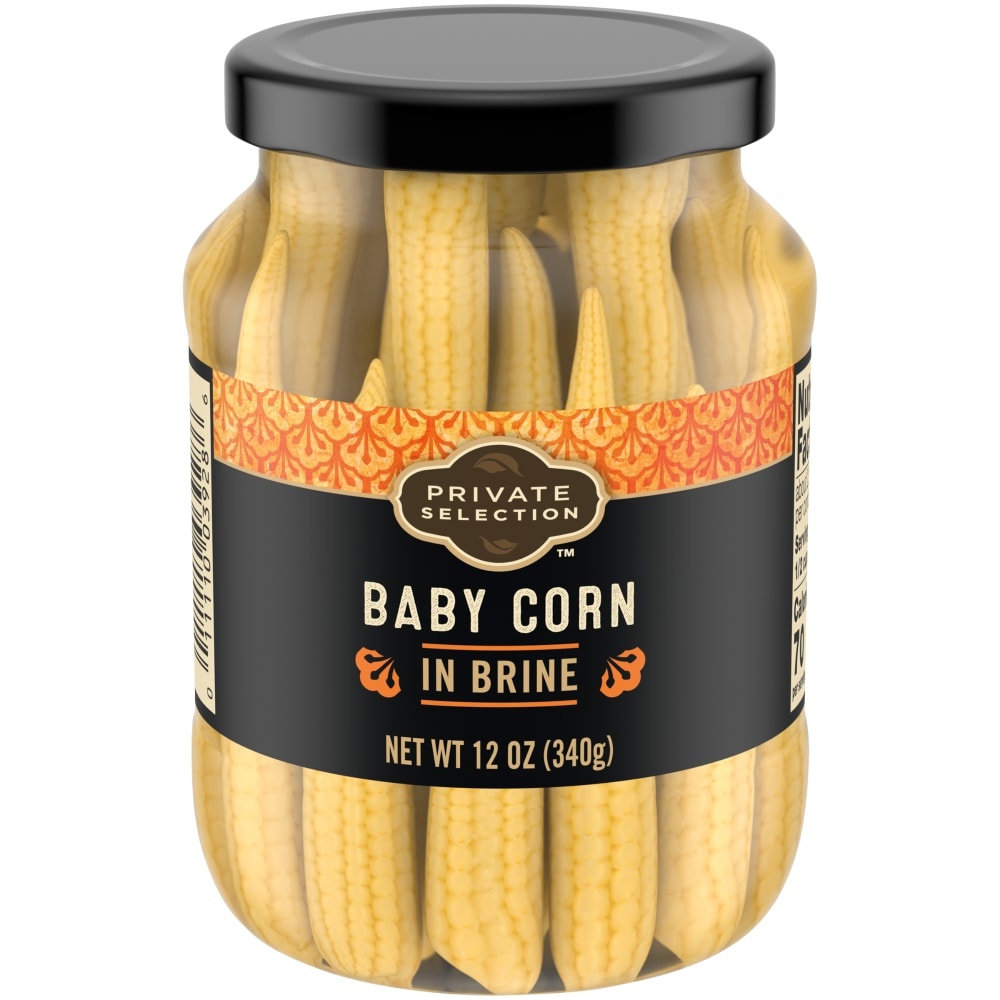 slide 1 of 1, Private Selection Jarred Baby Corn In Brine, 12 oz
