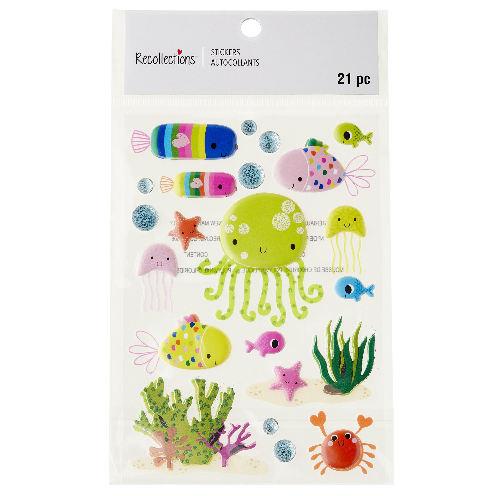 slide 2 of 3, Sea Life Story Telling Stickers By Recollections, 16 stickers