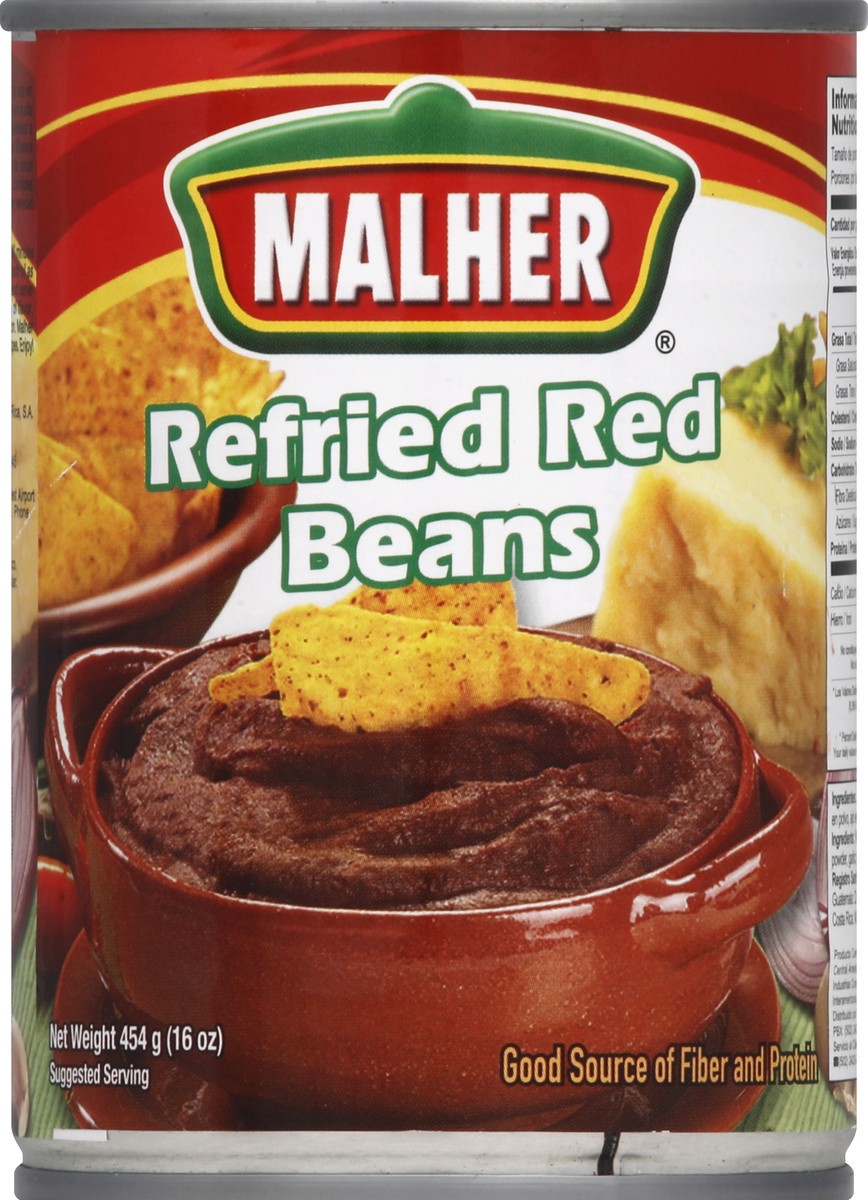 slide 2 of 2, Malher Refried Red Beans - 16 Oz, 16 oz