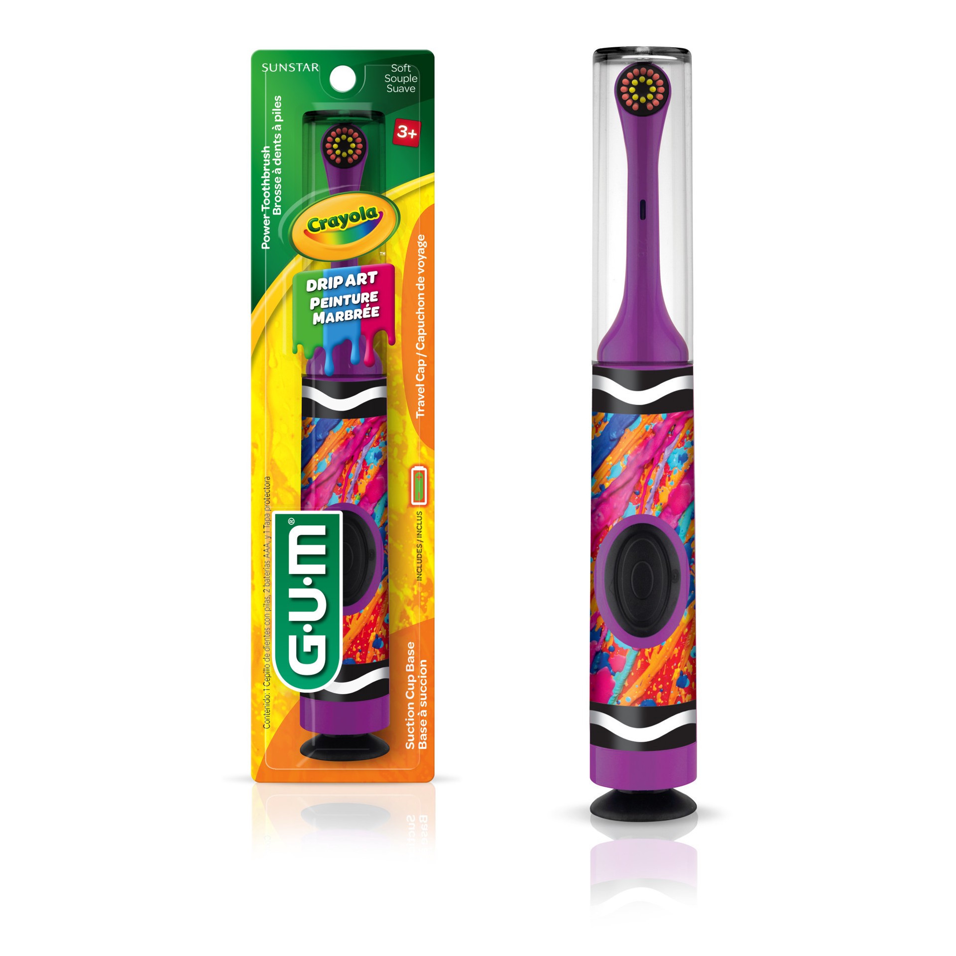 slide 1 of 50, G-U-M Crayola Electric Toothbrush, 1 ct