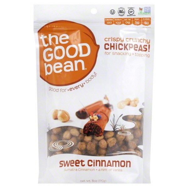 slide 1 of 1, The Good Bean Sweet Cinnamon Chickpea Snack, 6 oz