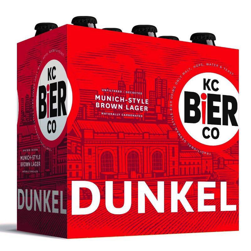 slide 2 of 2, KC Bier Co KC Bier Dunkel Munich-Style Brown Lager Beer - 6pk/12 fl oz Bottles, 6 ct; 12 oz
