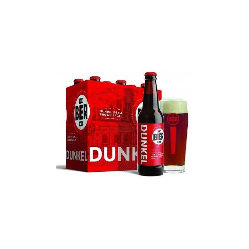 slide 1 of 2, KC Bier Co KC Bier Dunkel Munich-Style Brown Lager Beer - 6pk/12 fl oz Bottles, 6 ct; 12 oz