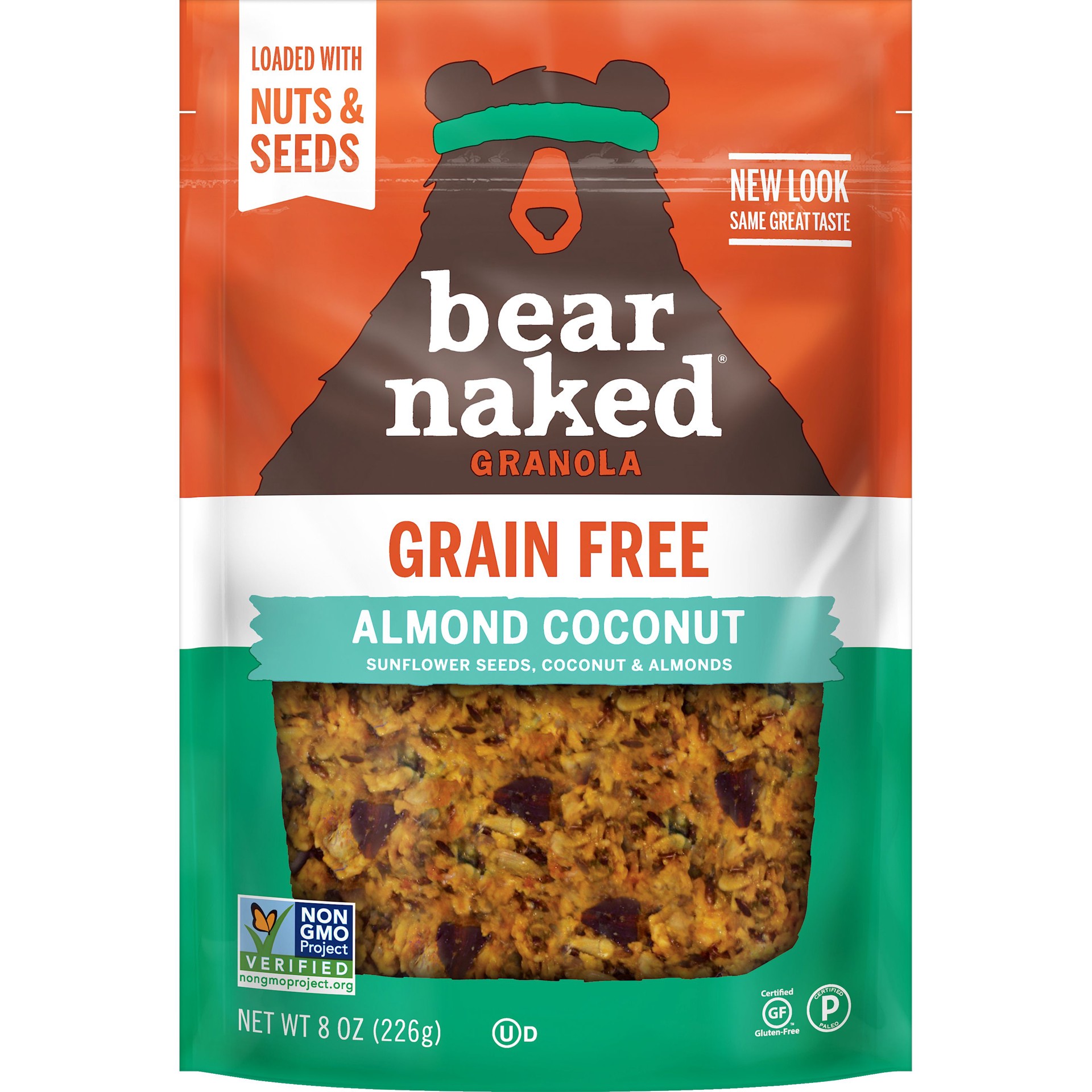 slide 1 of 4, Bear Naked Granola Cereal, Vegetarian and Gluten Free, Breakfast Paleo Snacks, 8 oz