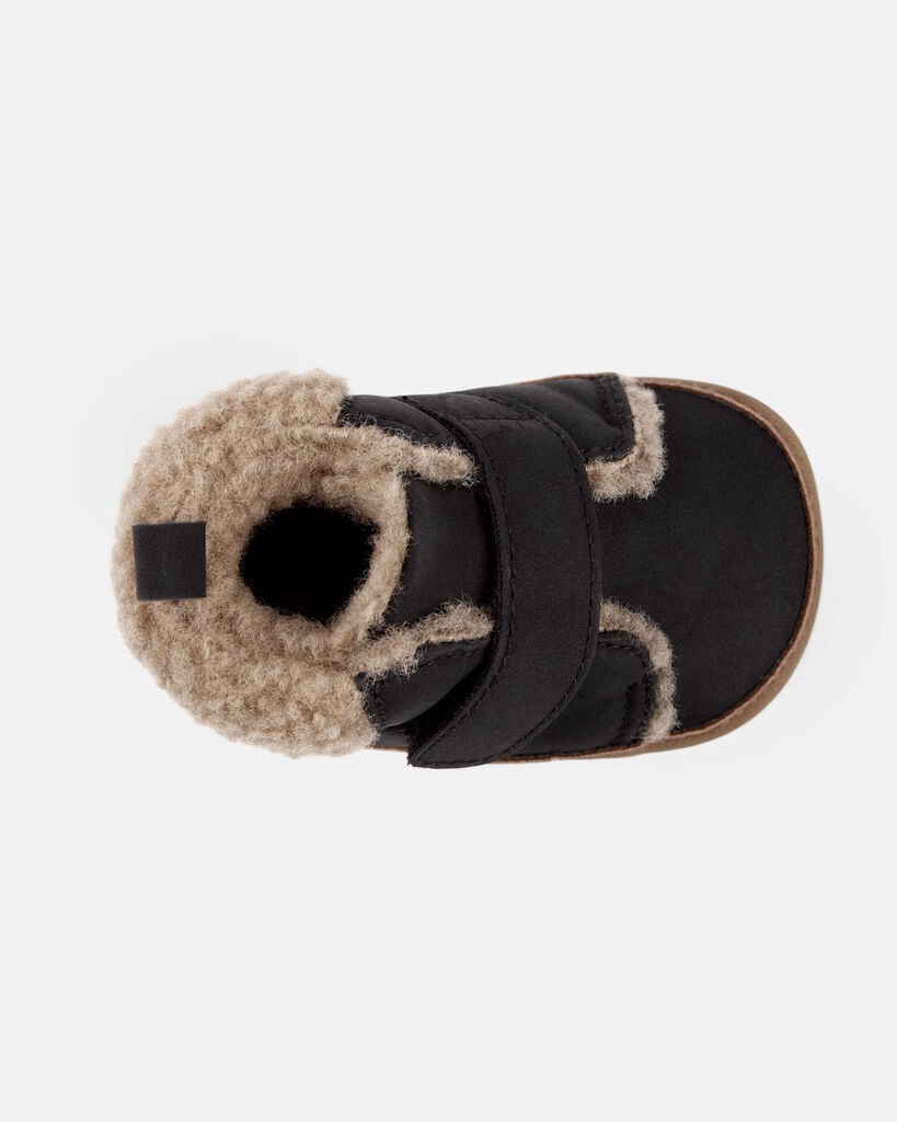 slide 6 of 6, Carter's Baby Boy Sherpa Boots - Black/Brown Black 3, 1 ct