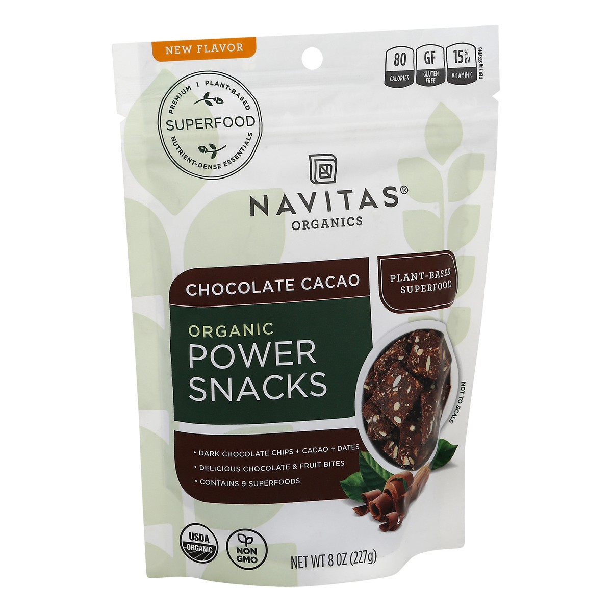 slide 2 of 9, Navitas Organic Chocolate Cacao Power Snacks 8 oz, 8 oz