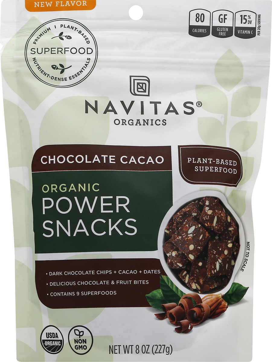 slide 6 of 9, Navitas Organic Chocolate Cacao Power Snacks 8 oz, 8 oz