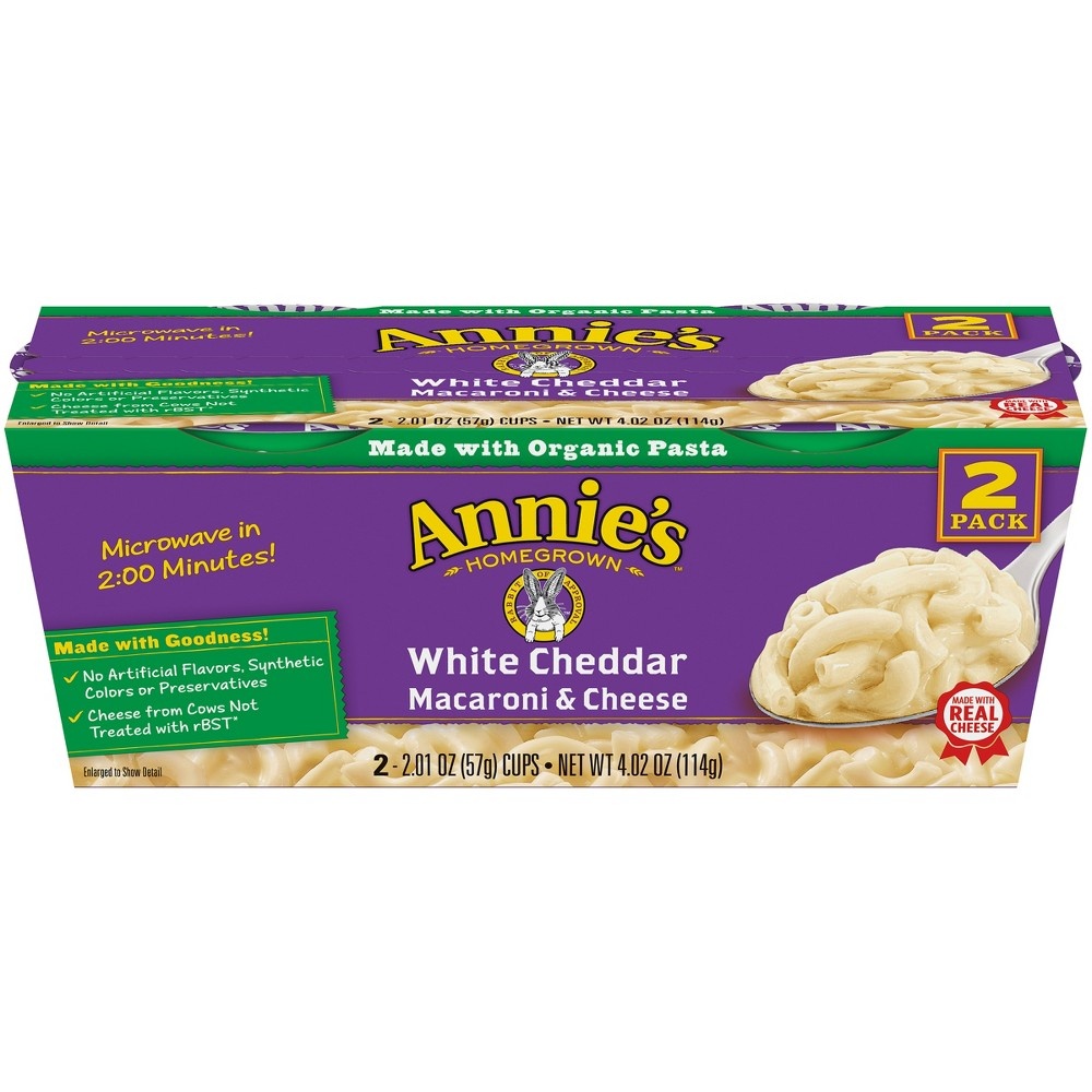 Annie's White Cheddar Macaroni & Cheese 2 ct; 2.01 oz Shipt