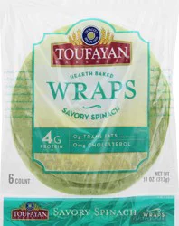 Toufayan Bakeries Savory Spinach Wraps