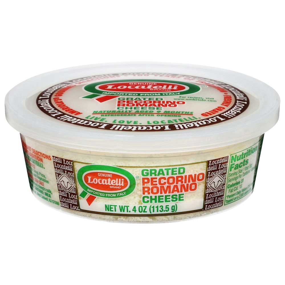 slide 1 of 5, Locatelli Cheese, Romano, Grated Pecorino, 4 oz