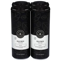 Big Watt Beverage Co Cold Press Black Coffee 4 - 12 fl oz Cans