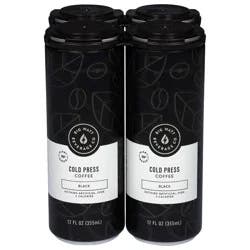 Big Watt Beverage Co Cold Press Black Coffee 4 - 12 fl oz Cans