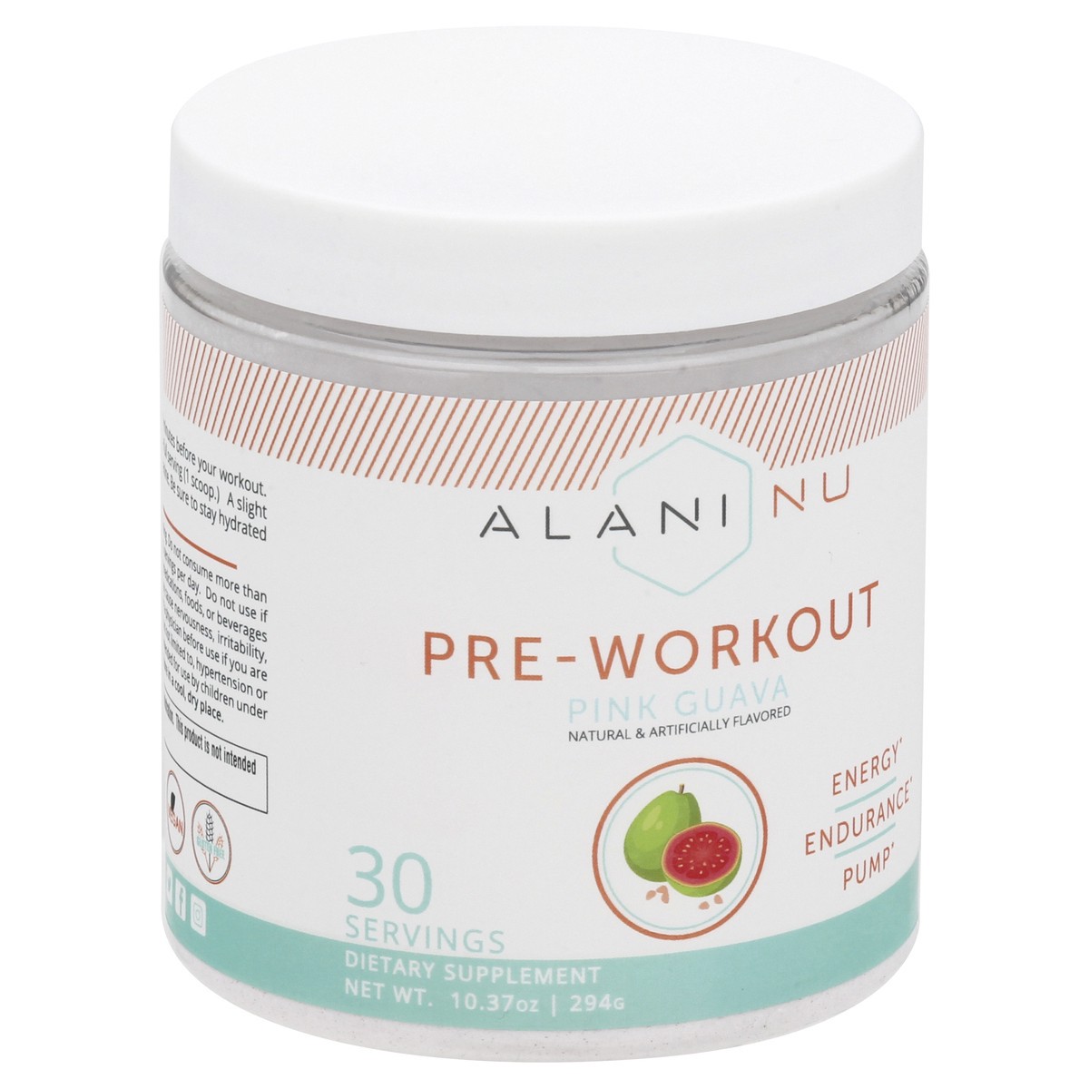 slide 2 of 12, Alani Nu Pink Guava Pre-Workout 10.37 oz, 10.37 oz