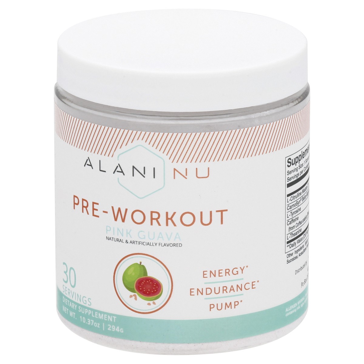 slide 3 of 12, Alani Nu Pink Guava Pre-Workout 10.37 oz, 10.37 oz