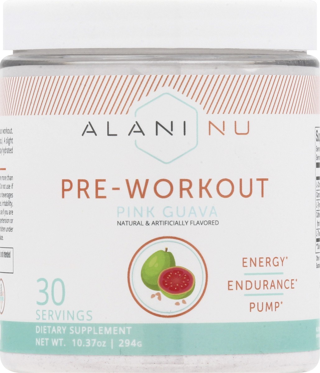 slide 12 of 12, Alani Nu Pink Guava Pre-Workout 10.37 oz, 10.37 oz