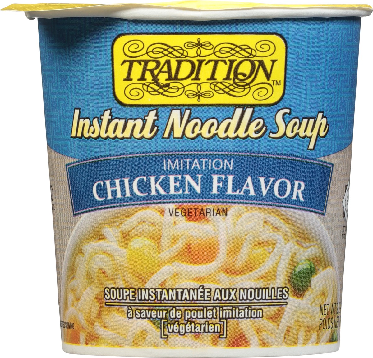 slide 6 of 9, Tradition Imitation Vegetarian Chicken Flavor Instant Noodle Soup 2.29 oz, 2.29 oz