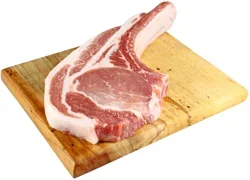 Natural Non-GMO Tomahawk Bone-In Pork Rib Chop