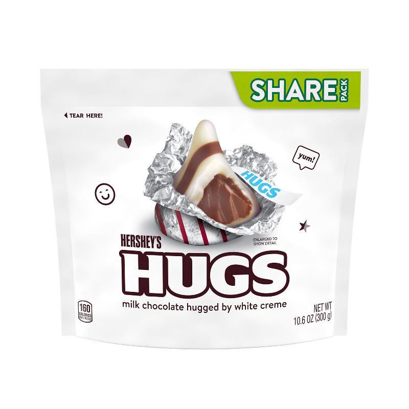 slide 1 of 7, Hershey's Hugs Chocolate Share Pack, 10.6 oz