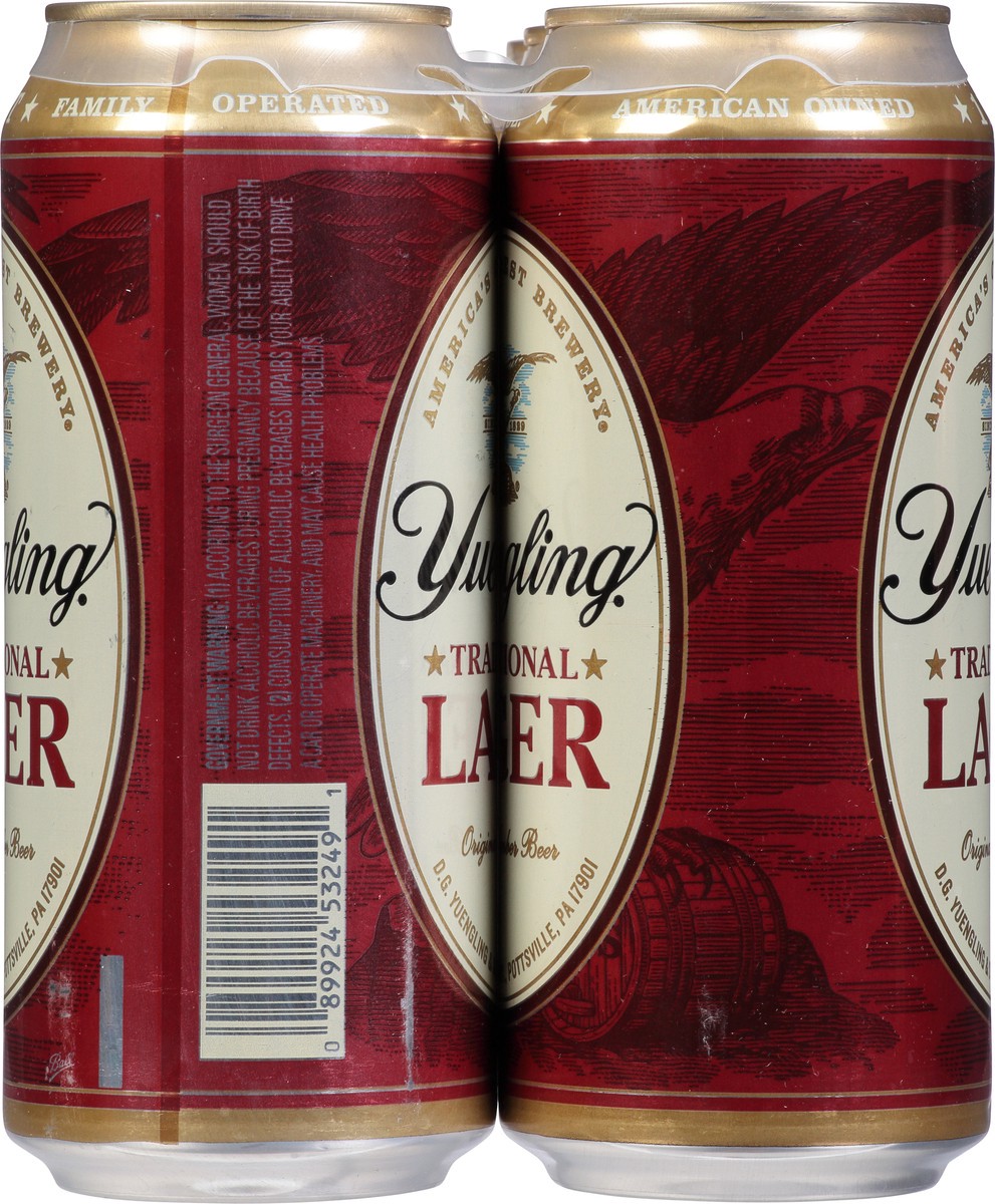 slide 4 of 12, Yuengling Traditional Lager Beer 6 - 16 fl oz Cans, 6 ct; 16 oz