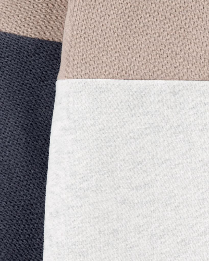 slide 2 of 2, Carter's Toddler Colorblock Fleece Sweatshirt Brown/Grey 4T, 1 ct