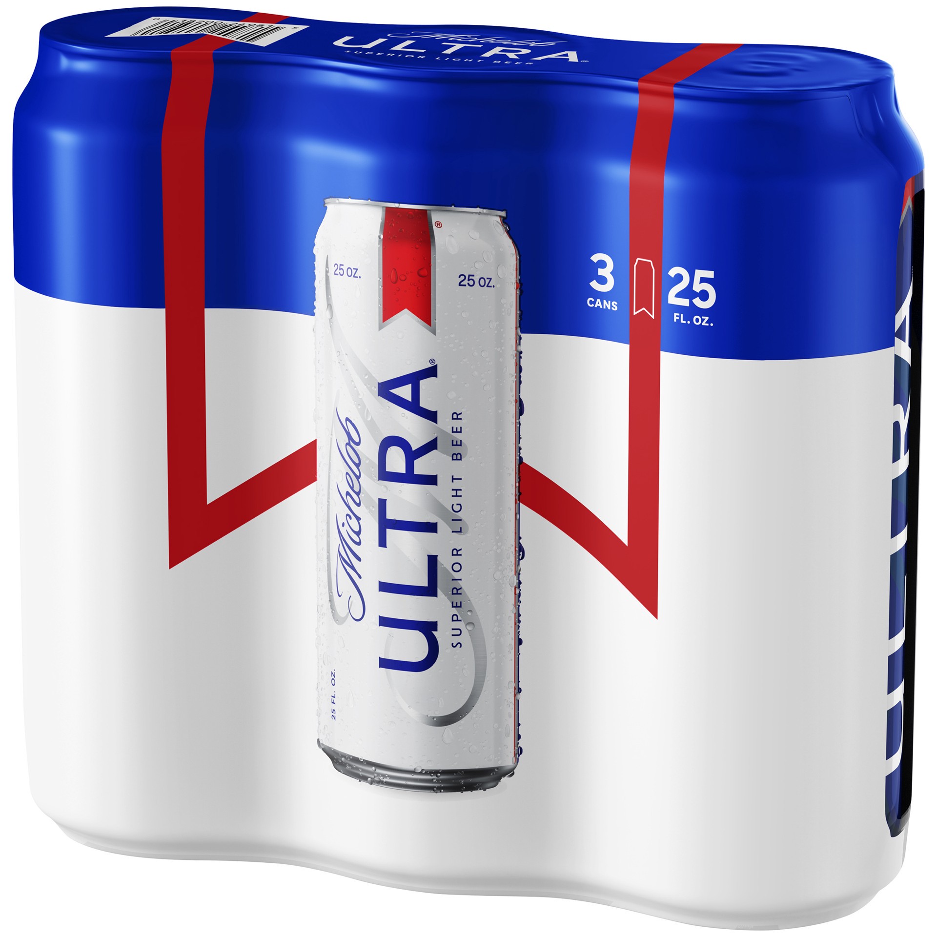 slide 3 of 8, Michelob Ultra Light Beer, 3 Pack 25 fl. oz. Cans, 3 ct