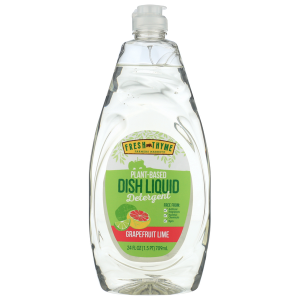 slide 1 of 1, Fresh Thyme Grapefruit/Lime Dish Detergent, 24 oz