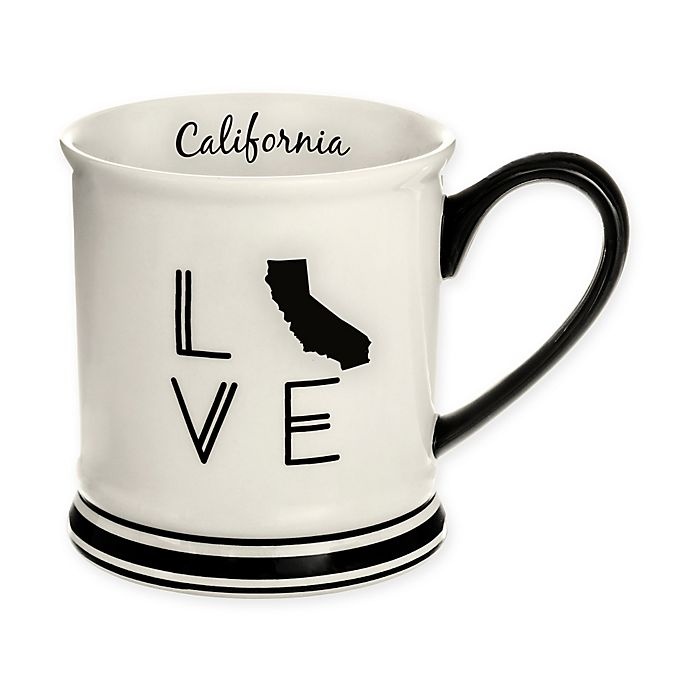 slide 1 of 1, Formation Brands California State Love Mug - Black and White, 1 ct