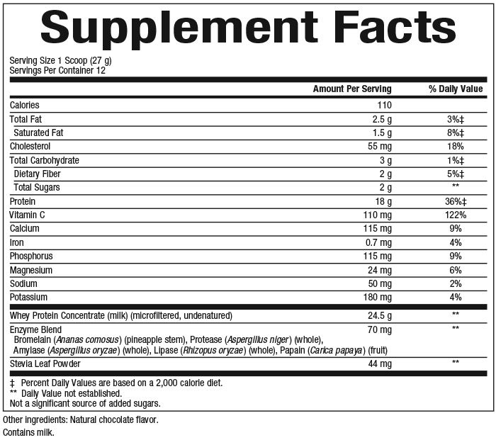 slide 2 of 2, Natural Factors Grass Fed Whey Protein, 485 g