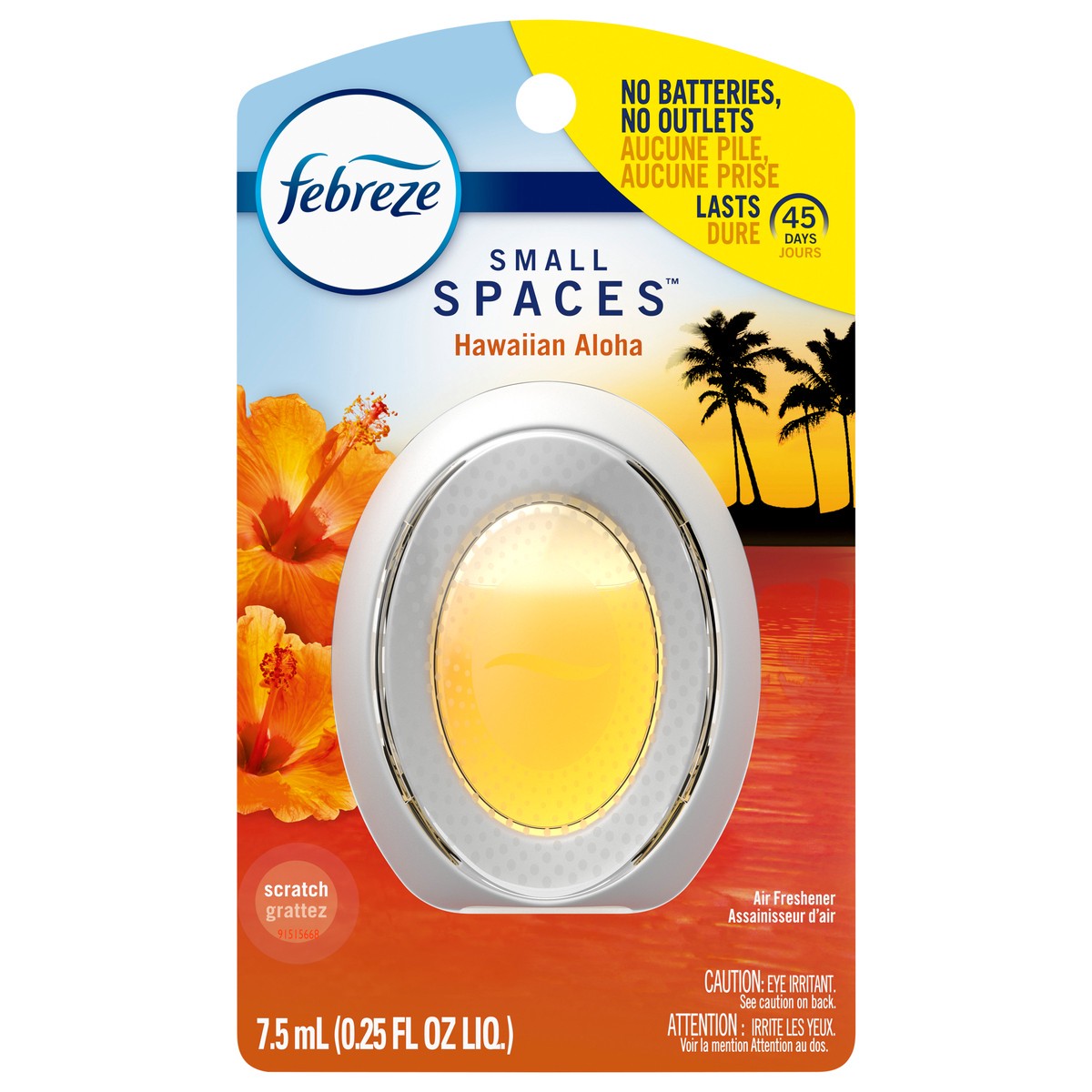 slide 1 of 3, Febreze Small Spaces Air Freshener Hawiian Aloha, .25 fl. oz., 1 ct