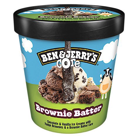 slide 1 of 1, Ben & Jerry's Brownie Batter Core Ice Cream - 16 Oz, 16 oz