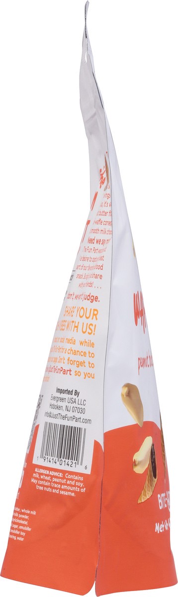 slide 4 of 9, Just The Fun Part Waffle Cones, Peanut Butter & Milk Chocolate, Bite-Sized - 4.23 oz, 4.23 oz